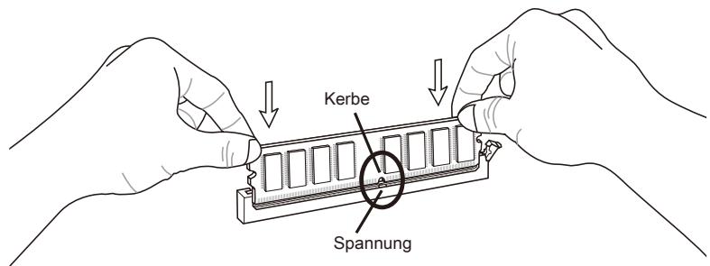 MSI X79MA-GD45 - Vorgehensweise beim Einbau von Speicher Modulen - 2
