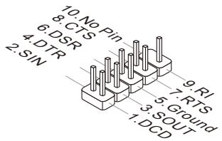 MSI Z68A-GD55 (G3) - Serial Port Connector: JCOM1 - 1
