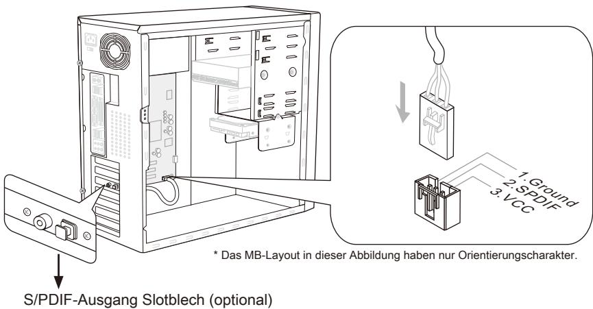 MSI Z68A-GD55 (G3) - S/PDIF-Ausgang: JSP1 - 1