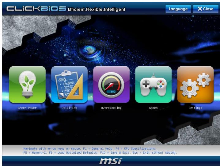 MSI Z68A-GD55 (G3) - The Main Menu - 1