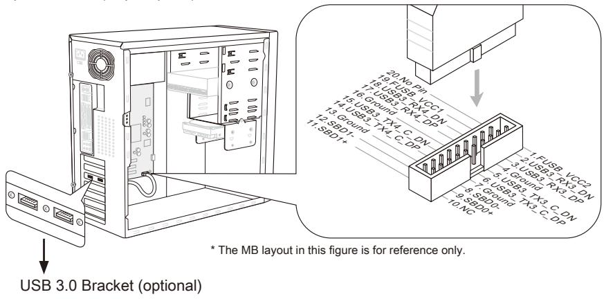 MSI Z68A-GD55 (G3) - Front USB Connector: JUSB4 - 1