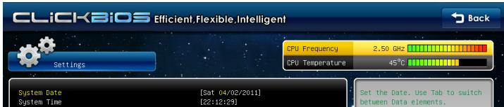 MSI Z68A-GD55 (G3) - Settings - 2