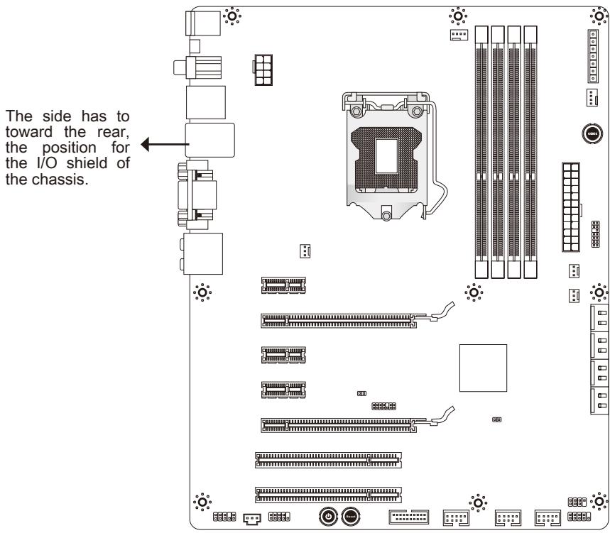 MSI Z68A-GD55 (G3) - Screw Holes - 1