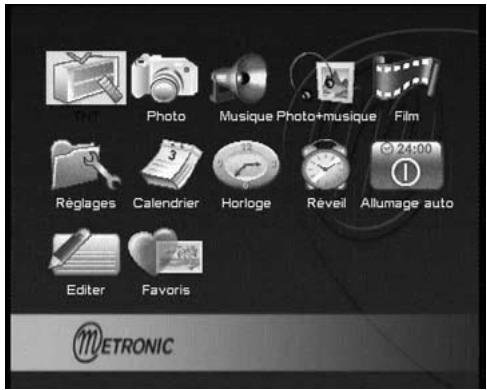METRONIC CADRE PHOTO NUMERIQUE + TNT - - Utilisation - 1