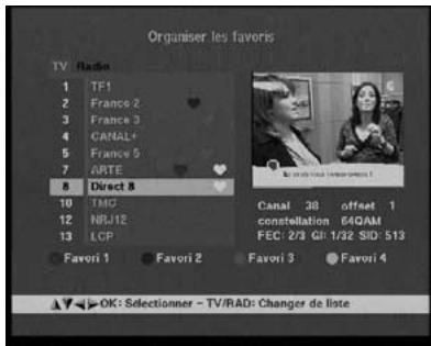 METRONIC TERMINAL NUMERIQUE ZAPBOX TWIN 2 - H - Chaines favorites - 1