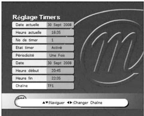 METRONIC TERMINAL NUMERIQUE ZAPBOX TWIN 3 - - Tijd en programmering van opnames - 2