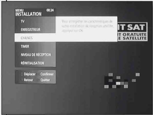 METRONIC TERMINAL POUR LOFFRE DE SERVICE TNTSAT - Installation des chaînes TNT - 1