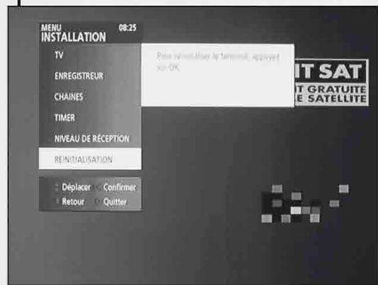 METRONIC TERMINAL POUR LOFFRE DE SERVICE TNTSAT - Réinitialisation du terminal - 1