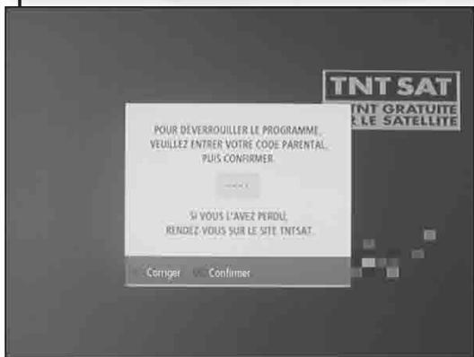 METRONIC TERMINAL POUR LOFFRE DE SERVICE TNTSAT - Code verrouillage parental - 2