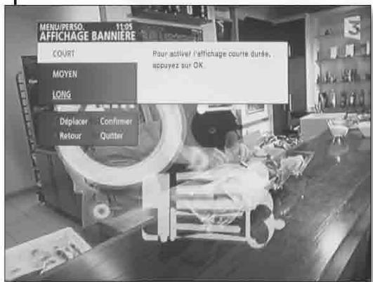 METRONIC TERMINAL POUR LOFFRE DE SERVICE TNTSAT - Affichage des menus - 1