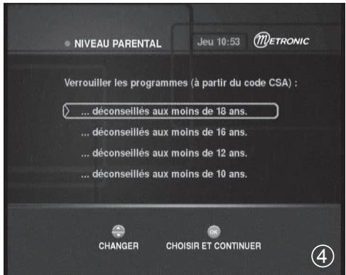 METRONIC TERMINAL DEDIE A LOFFRE DE SERVICE TNTSAT 441631 - - Guide de démarrage rapide - 5