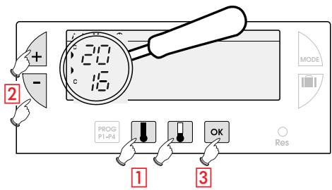 FLASH KIT THERMO DIGI 24 HF - Réglage des températures - 1