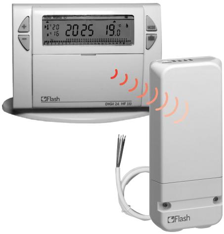 FLASH KIT THERMO DIGI 24 HF - Termostato programable y receptor mural - 4