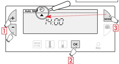 FLASH KIT THERMO DIGI 24 HF - Setting current time - 2