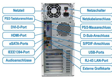 GIGABYTE GA-8IG1000 PRO-G - Verbinden der Peripheriegeräte - 1