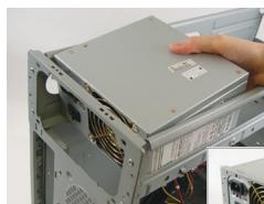 GIGABYTE GA-8IG1000 PRO-G - Preparing the Case and Installing a Power Supply - 1