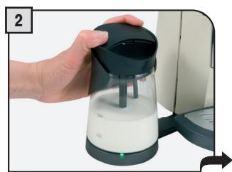 SAECO MILK ISLAND MKI001 - GEBRAUCH DER VORRICHTUNG MILK ISLAND - 2