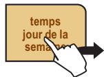 SAECO PRIMEA CAPPUCCINO TOUCH PLUS - HEURE actuelle/jour de la semaine - 1