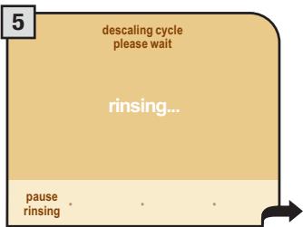 SAECO PRIMEA CAPPUCCINO TOUCH PLUS - WARNING! DESCALING MUST BE COMPLETED WITHIN 24 HOURS FROM ITS INTERRUPTION. - 9