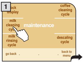 SAECO PRIMEA CAPPUCCINO TOUCH PLUS - MILK CIRCUIT WASH CYCLE - 1