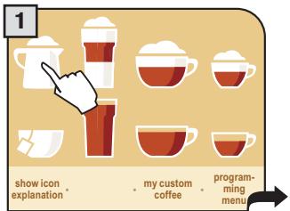 SAECO PRIMEA CAPPUCCINO TOUCH PLUS - dispensing hot milk - 1