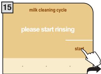 SAECO PRIMEA CAPPUCCINO TOUCH PLUS - MILK CIRCUIT WASH CYCLE - 15