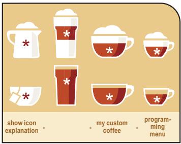 SAECO PRIMEA CAPPUCCINO TOUCH PLUS - BEVERAGE PROGRAMMING MENU - 1