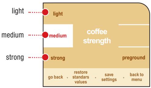 SAECO PRIMEA CAPPUCCINO TOUCH PLUS - "AROMA" ADJUSTMENT FOR COFFEE BREWING - 2