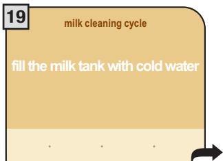 SAECO PRIMEA CAPPUCCINO TOUCH PLUS - MILK CIRCUIT WASH CYCLE - 19