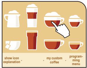 SAECO PRIMEA CAPPUCCINO TOUCH PLUS - BEVERAGE PROGRAMMING MENU - 2