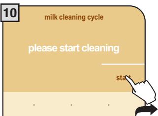 SAECO PRIMEA CAPPUCCINO TOUCH PLUS - MILK CIRCUIT WASH CYCLE - 10