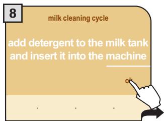 SAECO PRIMEA CAPPUCCINO TOUCH PLUS - MILK CIRCUIT WASH CYCLE - 8