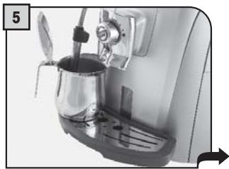 SAECO TALEA GIRO PLUS - HOT WATER DISPENSING - DISTRIBUTION D'EAU CHAUDE - 6