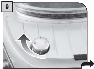 SAECO TALEA GIRO PLUS - STARTING THE MACHINE - MISE EN MARCHE DE LA MACHINE - 9