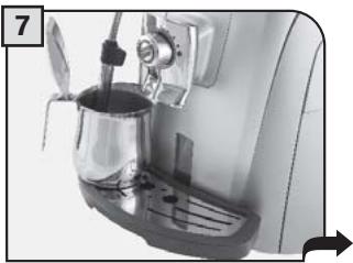 SAECO TALEA GIRO PLUS - STARTING THE MACHINE - MISE EN MARCHE DE LA MACHINE - 7