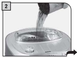 SAECO TALEA GIRO PLUS - STARTING THE MACHINE - MISE EN MARCHE DE LA MACHINE - 2