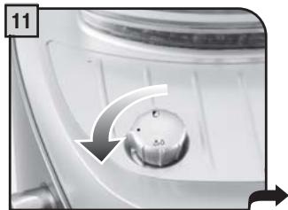 SAECO TALEA GIRO PLUS - STARTING THE MACHINE - MISE EN MARCHE DE LA MACHINE - 11