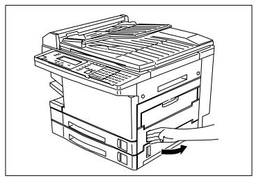 KONICA MINOLTA DI150F - Bourrage dans le casier de papier - 1