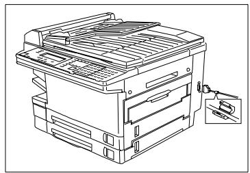 KONICA MINOLTA DI150F - Raccordement du cable d'interface - 1