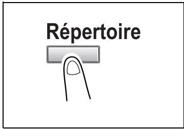 KONICA MINOLTA DI1611 TWAIN - Spécification de la destination avec le répertoire - 1