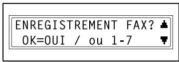 KONICA MINOLTA DI1611 TWAIN - Spécification des paramètres pour un numéro abrégé - 1