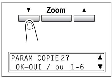 KONICA MINOLTA DI2011 - Pour selectionner le menu “PARAM. COPIE 2” - 2