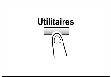 KONICA MINOLTA DI2011 - Pour selectionner le menu "GESTION ADMINIST. : - 1