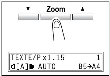 KONICA MINOLTA DI2011 - Réaliser des copies avec un paramètre zoom fixe - 1