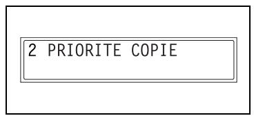 KONICA MINOLTA DI2011 - Pour définiir la fonction “PRIORITE COPIE” - 2