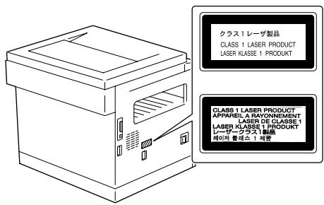 KONICA MINOLTA DI2011 - Etiquette Sécurité Laser - 1