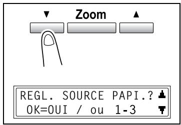 KONICA MINOLTA DI2011 - Pour selectionner le menu "REGL. SOURCE PAPI." - 2