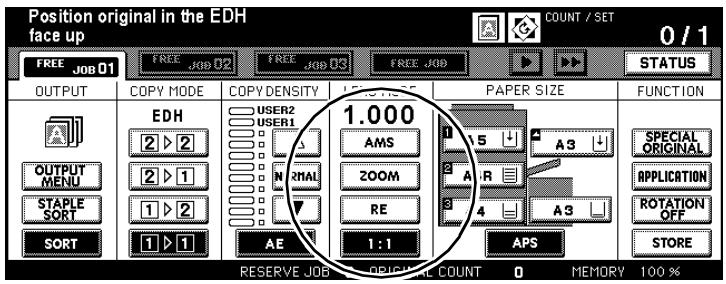 KONICA MINOLTA DI850 - Setting the Zoom Ratio - 1