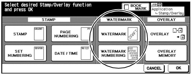 KONICA MINOLTA DI850 - Procedure: Using Watermark - 2