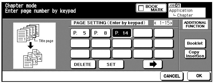 KONICA MINOLTA DI850 - Procedure: Executing Chapter Mode - 2